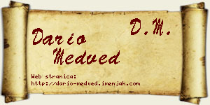 Dario Medved vizit kartica
